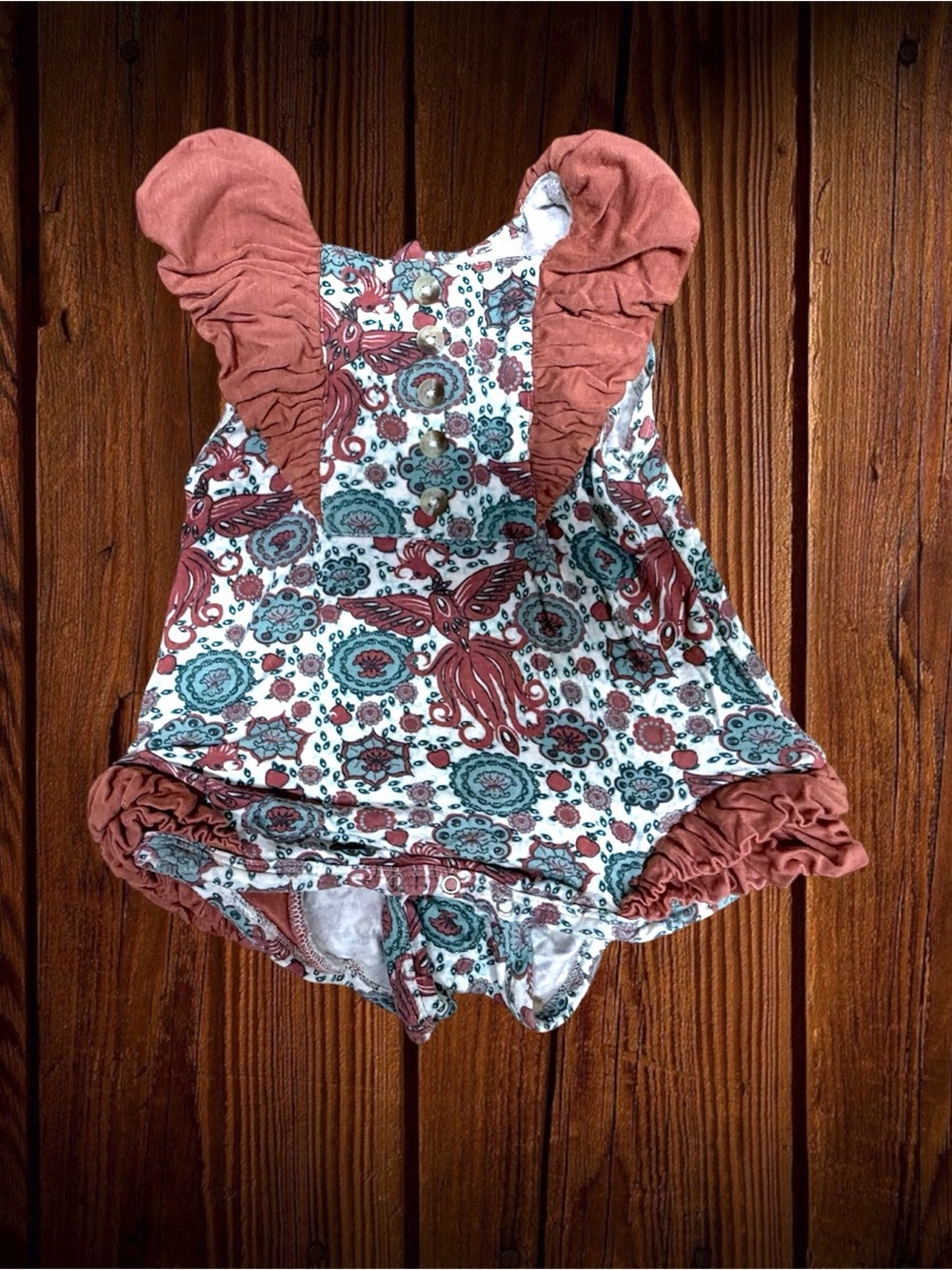 Kate Quinn Firebird bubble romper 6-12 months